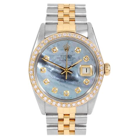 rolex datejust hellblaues zifferblatt